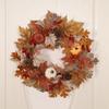 Thanksgiving Wreath  Fall Wreaths Pumpkin Berries Wreath Autumn Scene Decor Thanksgiving Harvest Festival Wreaths for Home