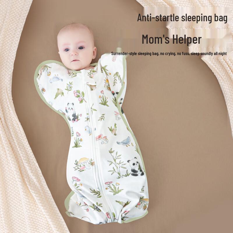 Nanjiren Newborn Baby Anti-Startle Swaddle Sleeping Bag