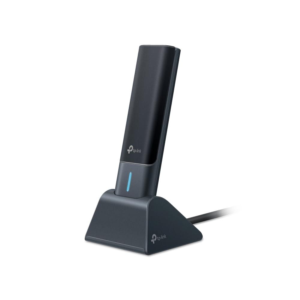 

TP-Link WiFi Бездротова локальна мережа WiFi 6E 2402 Мбіт/с (6 ГГц) + 2402 Мбіт/с (5 ГГц) + 574 Мбіт/с (2,4 ГГц) Тридіапазонний USB3.0 WPA3 OFDMA MU-MIMO Гарантія виробника