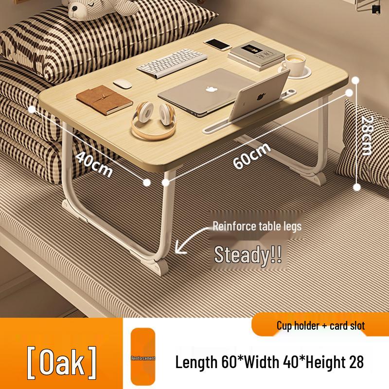 Folding Bedside Laptop Desk: Bay Window & Dorm Use