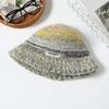 Women's Winter Warm Plush Knitted Wool Hat Korean Style Trendy Striped Face Small Windproof Versatile Basin Hat