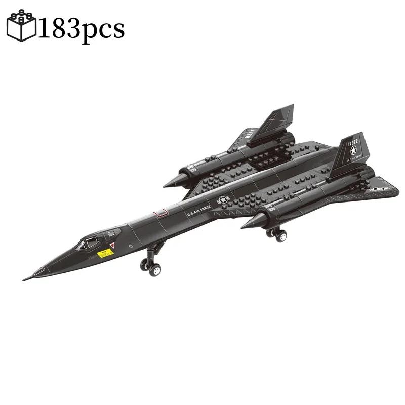 High-Quality Creative Army style Sr-71 High-Quality Blackbird High-Quality Spy High-Quality Plane High-Quality Building High-Quality Blocks NO.4005