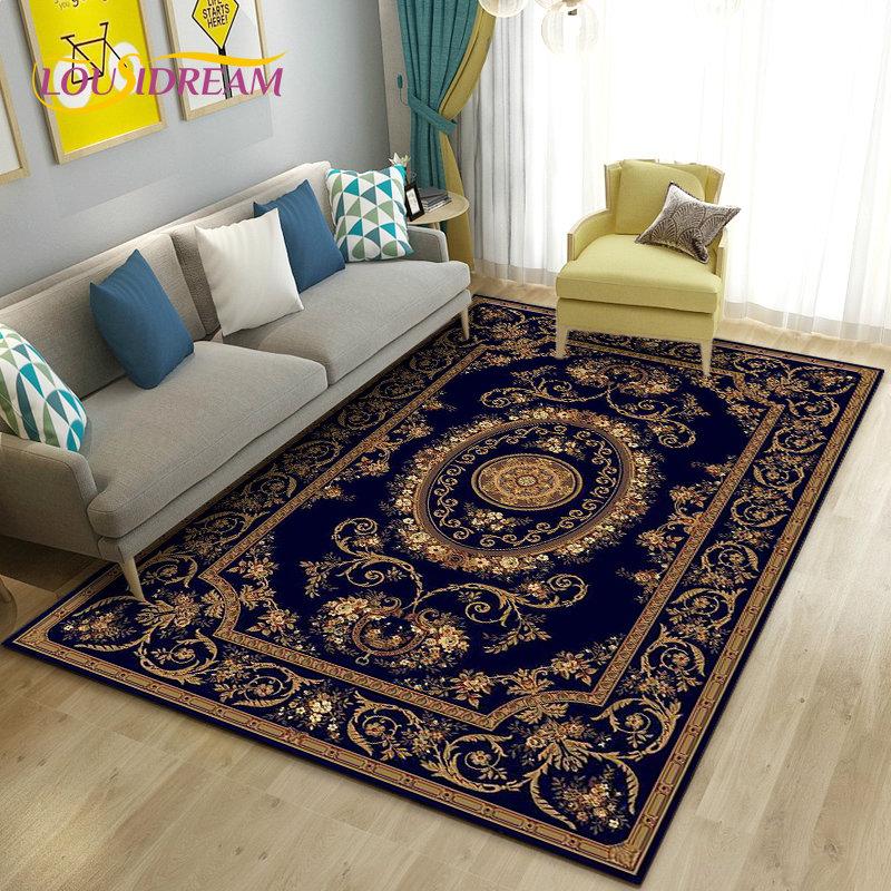 Turkish Bohemian Persian Area Rug Large,Carpet Rug for Living Room Bedroom Sofa Doormat Decoration,Kitchen Non-slip Floor Mat
