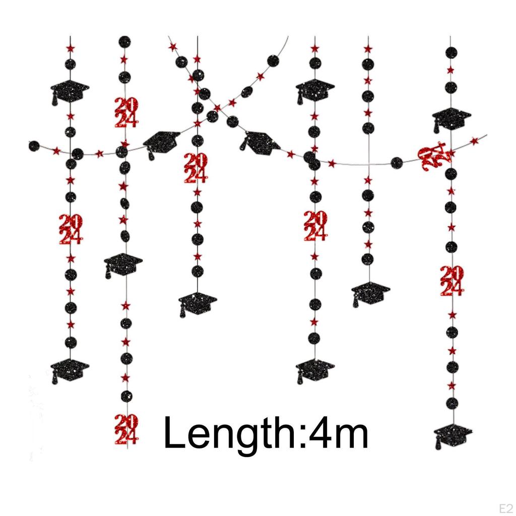 Elegant Graduation Cap Garland Set for Party Decor