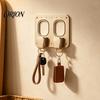 Space Saving Key Wall Mount Mounted Hanger with Aircraft Seat Belt Buckle Design for Entryway, Keychain Detachable Holder Rack Home Office, Minimalist