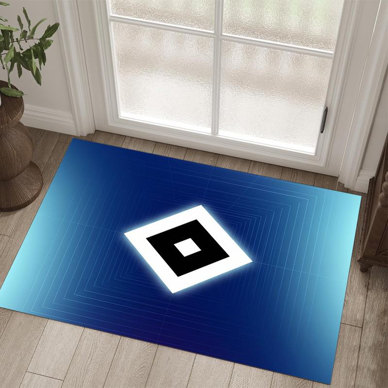 Hamburger SV Football Design Tappeto in Velluto di Cristallo Accogliente Non?Tappeto Stampato Antiscivolo per Camera da Letto Soggiorno Ingresso