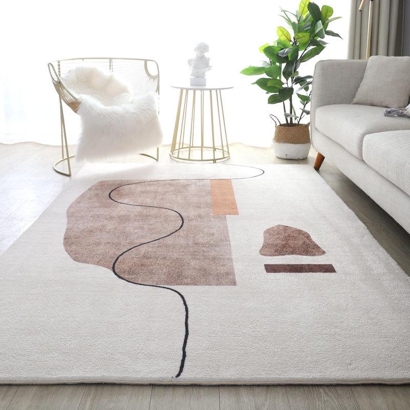 Nordic Style Imitation Cashmere Carpet for Living Room, Coffee Table, Bedroom, or Large Areas.