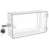 Thermostat Lock Box with Key Large Thermostat Lock Box Cover Acrylic Wall Mounted Thermostat Protector for Thermostat On Wall