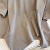 Round Neck Irregular Zipper Slit Top for Women with Summer Temperament