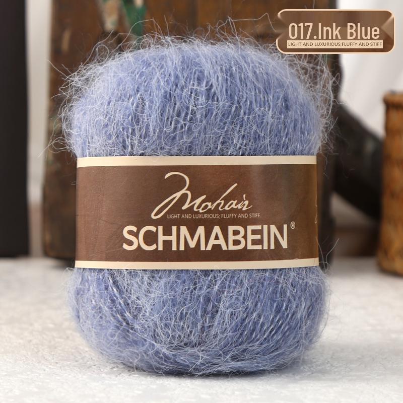 Garnset aus langhaarigem Alpaka-Mohair zum Handstricken von Puppen, Schals und Mützen