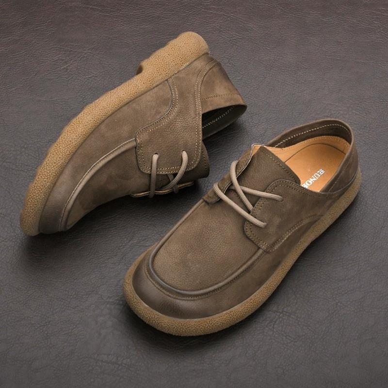 Fashion Durable Men's Lace Up Genuine Leather Casual Shoes Male Comfortable Sneakers Tenis Masculino Zapatos Hombre