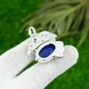 Wedding Gift For Her 925 Sterling Silver Natural Lapis Lazuli Gemstone Pendant