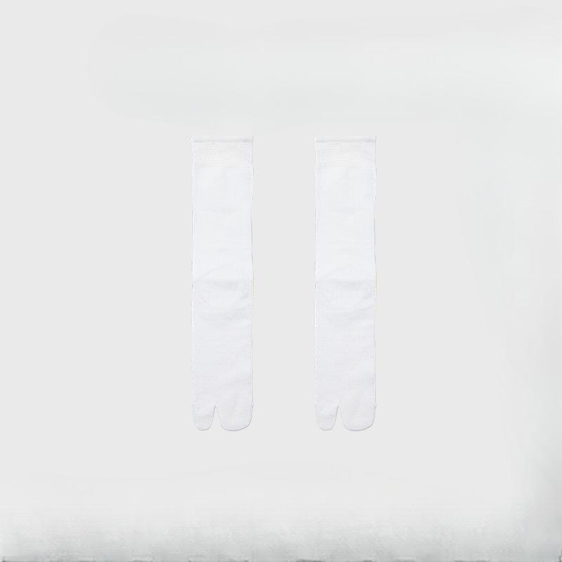 Women s Breathable and Comfortable Silk Stockings - Toe-seamed Thin Style Stockings - Mid-calf Summer Thin Style Stockings 1 pair белый