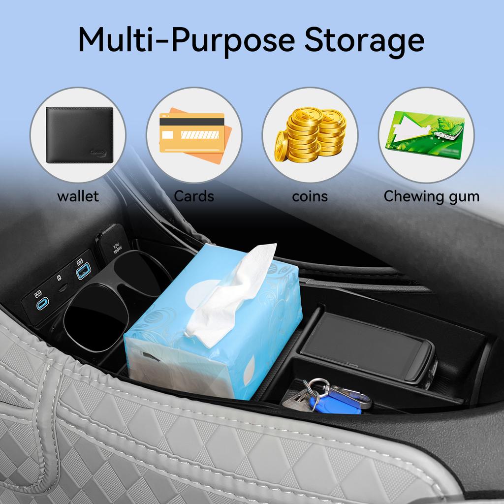 Für BYD Sealion 05 EV 2025 Mittelkonsole untere Ebene Aufbewahrungsbox Organizer Aufräumen Innenzubehör Auto Aufbewahrungsbox