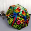 1pc Parrot Automatic Folding Umbrella, Lightweight Retractable Compact Travel Umbrella, 8-Rib Sturdy Frame038