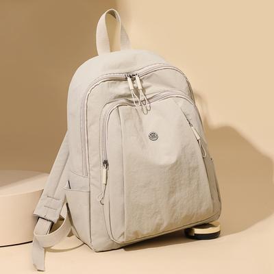 Leichter trendiger Mode-Rucksack Damen Neu Lässig und vielseitig Wasserdichtes Nylon-Gewebe Reise Rucksack mit großer Kapazität