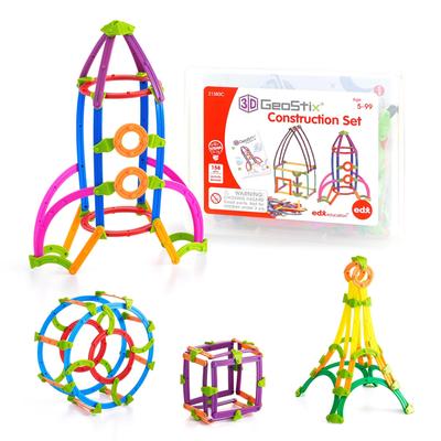Jucării de construcție 3D GeoStix  Jucării educative  Vârste 5+  Set 148 piese