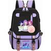 Witch Hunting Squad Korean Print High School Student Campus Backpack Outdoor Purple Backpack