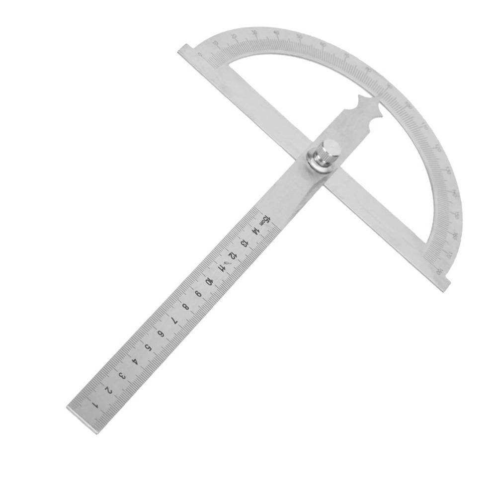 0-180 Degree Stainless Steel Protractor Stainless Steel Degree Protractor  Engineering