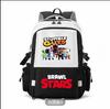 Large Capacity Schoolbag with Shoulder Strap; Student Three-piece Pencil Case Set