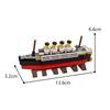 152Pcs Mini Titanic Building Blocks Cruise Boat Ship Steamship Bricks  Children Diy Toys Love Gifts