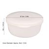 Plastic Soap Case White Soap Dish Round Corner Soap Box  Outdoor Camping