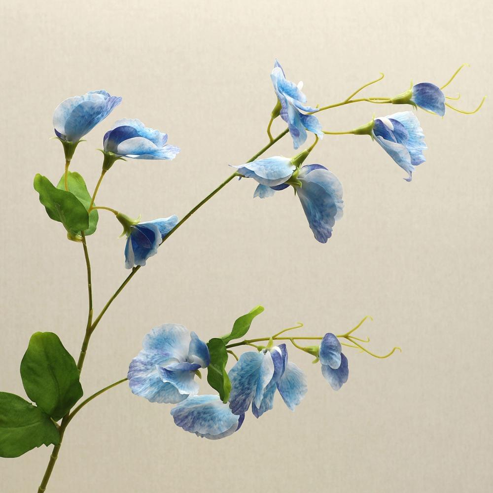 Faux Silk Fake Flowers Arrangement Long Stem Artificial Flowers  Photography Props