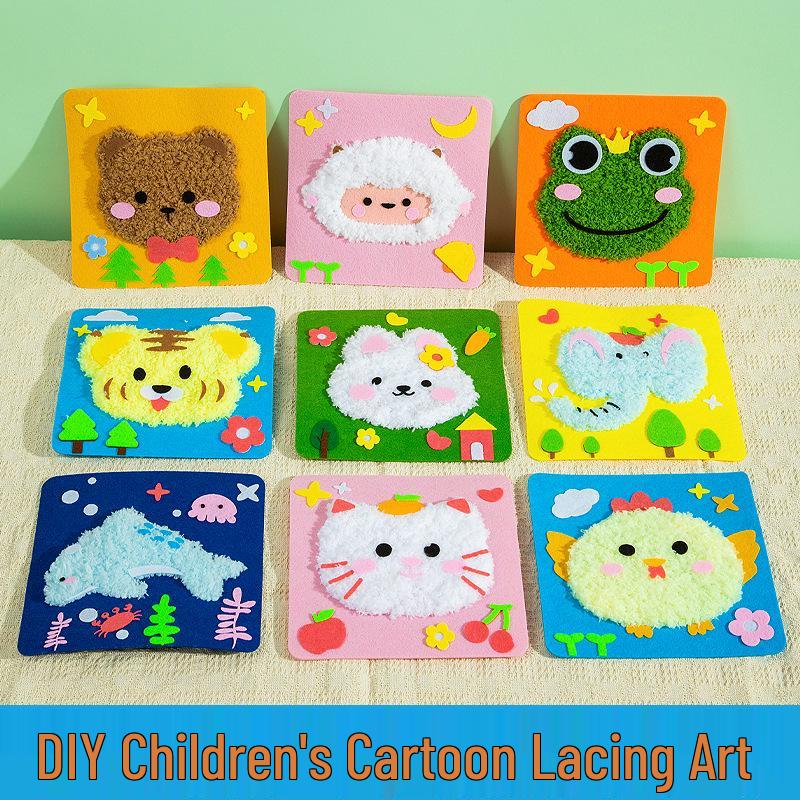 DIY Children's Sew-and-Stitch Christmas Tree Threading Kit