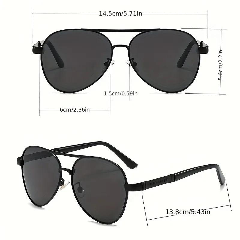 2PCS Men's and Women's Retro Large Frame Round Fashionable Lens Glasses Enlarged Retro Pilot Style Party Glasses