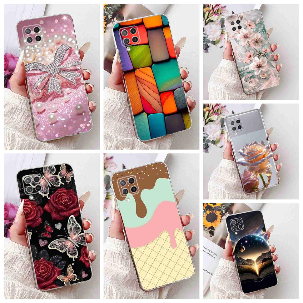 For Samsung Galaxy A42 5G Case Popular Pattern Flowers Soft Silicone TPU Cover For Samsung a42 A42 6.6" SM-A426B Fashion Shell