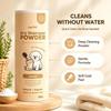 Pet Dry Shampoo Cleaning Powder Dog Cat Bath Powder Dog Odor Deodorizer Plant-Based Pet Cleaning Powder