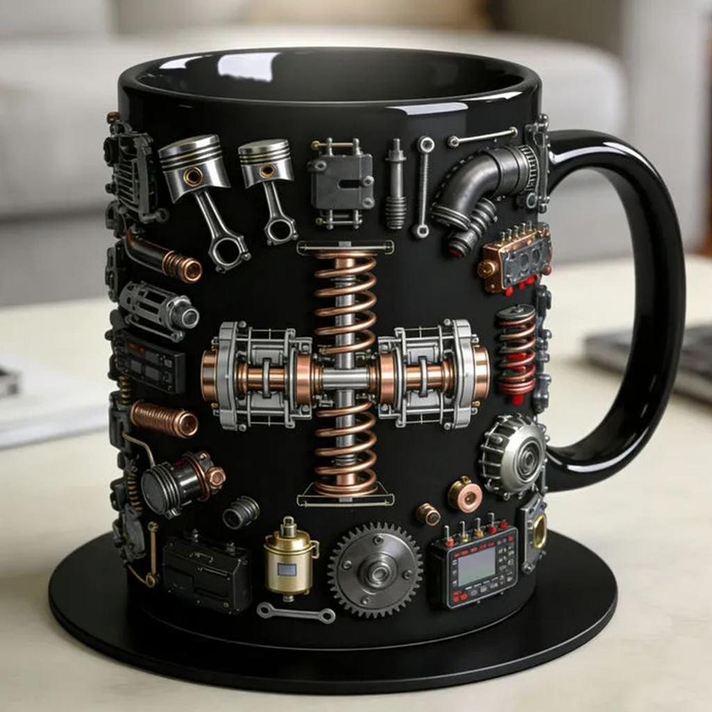 Personalisierte Motor Teile Tasse