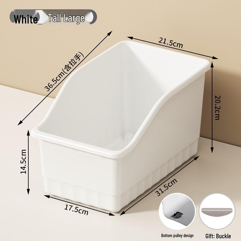 Wheeled Kitchen Cabinet Storage Box - Large Capacity Multifunction Organizer for Miscellaneous Household Items