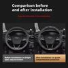 For Ford Mondeo Focus Raptor Puma Edge Explorer Ecosport Ranger F150 Kuga Car AntiSlip Carbon Fiber Leather Steering Wheel Cover UR1