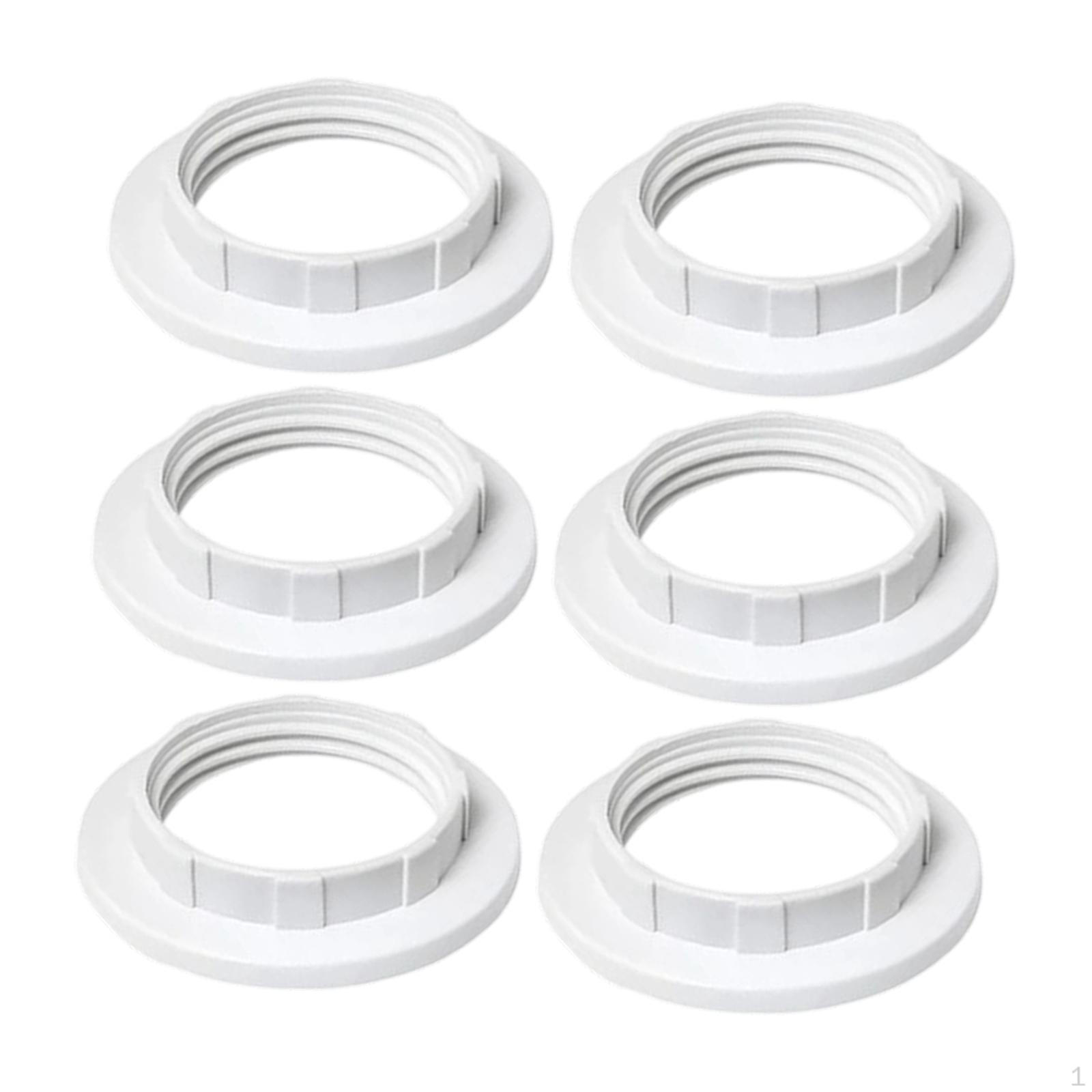 

6 шт. Патроны для абажуров E26 E27 для настольных и подвесных светильников White PP