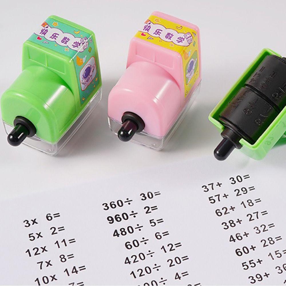 Multiplication Division Math Rolling Stamp Reusable Math Teaching Stamp School