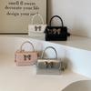 Minimalist Pu Mini Shoulder Bag With Butterfly Knot Design For Casual Daily Use