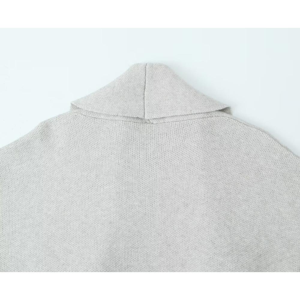 GMXIA Damen Vintage Casual Solid Color Print Herbst Winter Langarm POLO Neck Jacken & Mäntel