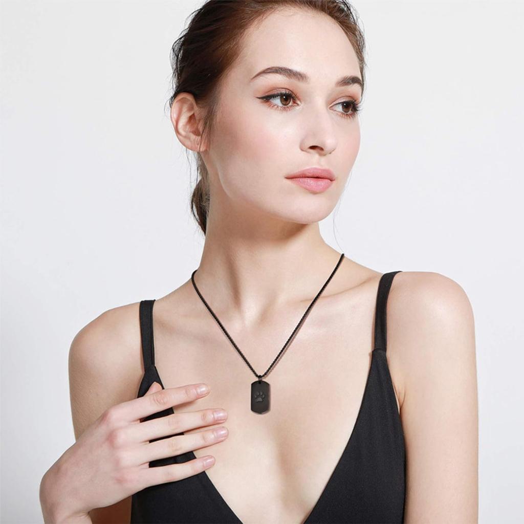 Geschnitzte benutzerdefinierte personalisierte Haustierasche-Halskette, Parfüm-Halskette