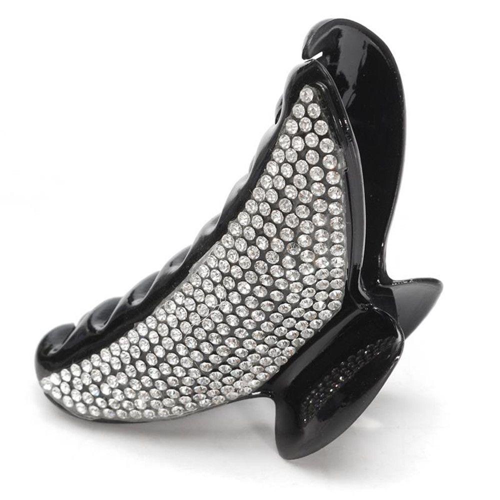 

Elegant Hair Accessories Hairpin Headwear Shining Rhinestones Hair Claw Hair Clamp Full Crystals чёрный