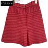 Red P63260V48641 Tweed Shorts Bottoms 34 RedUsed