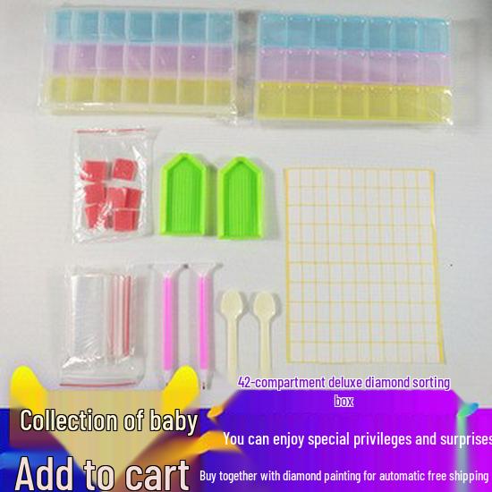 

Набор инструментов для алмазной вышивки Quick Point: Дрель с девятью сверлами, сортировочная пластина и ящик для хранения Cross Stitch Needle