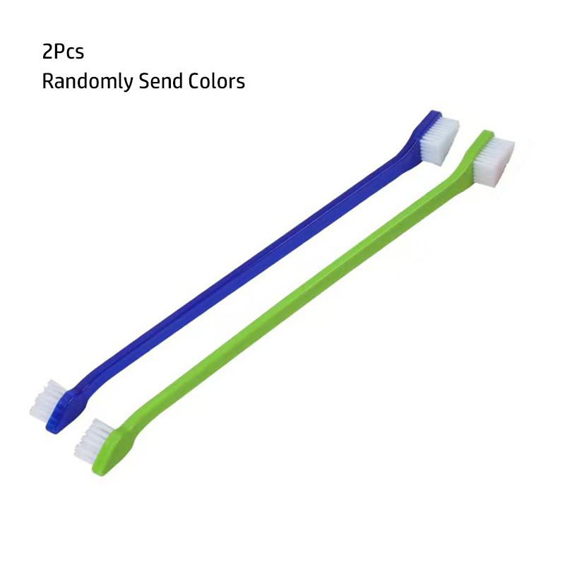 

1/5pcs 22cm Handle Tooth Brush For Pet Dog Cat Plastic Healthy Toothbrush Mouth Cleaning Pet Cat Dog accessrioes Finger Brushes 22cm