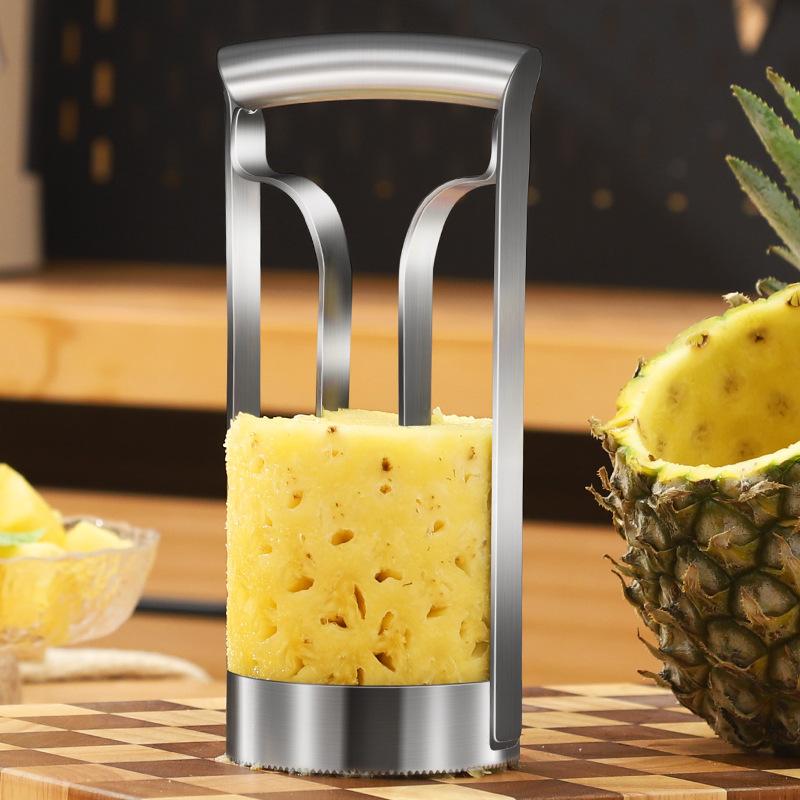 Pineapple Peeler Cutter Stainless Steel Ananas Meat Extractor Cut Corer Remover Machine Home Kitchen Knife Slicer Fruit Tools