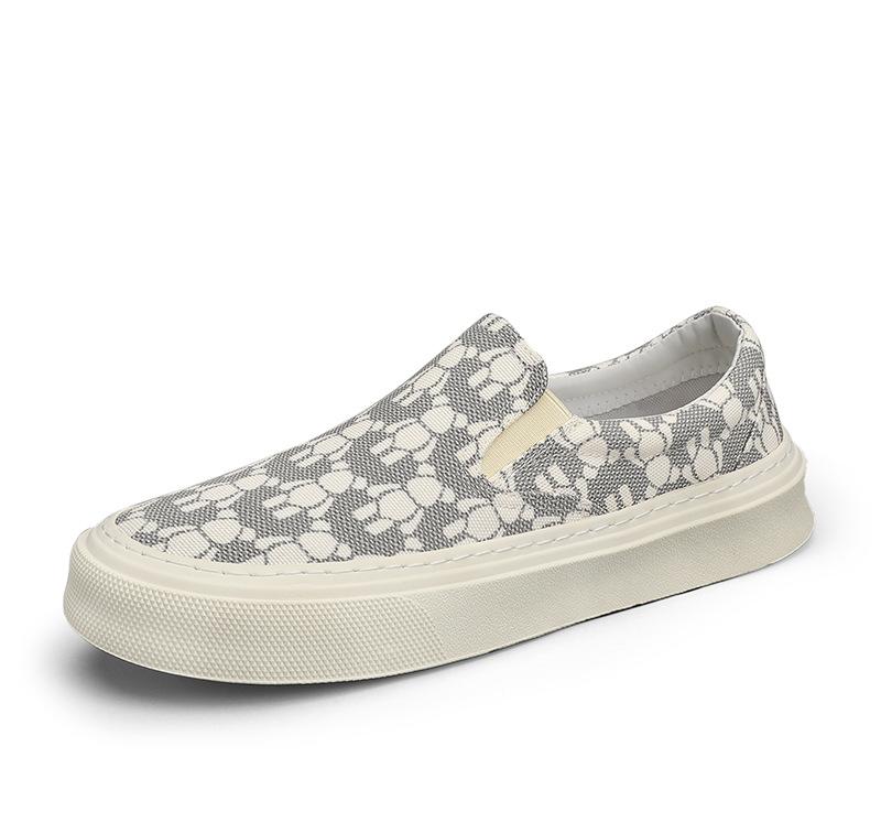 

Мужская обувь весна студенческий ветер тканевая обувь легкий милый медведь повседневная обувь холщовая обувь на одной педали ленивая обувь один 2025 39