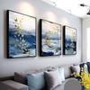 Modern Canvas Decorative Painting Golden Butterfly Living Room Abstract Drawing Sofa Background Wall Dancing Poster Frameless