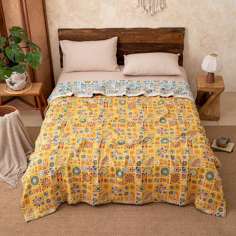 Brangdy Soft Floral Lyocell Summer Quilt