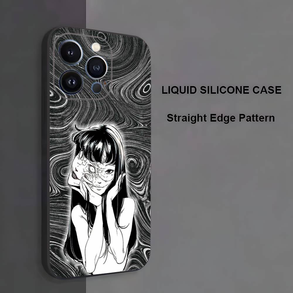 

T-Tomie K-Kawakami Phone Case For iPhone 17,16,15,14,13,12,11 ,Pro Max,XS,X,XR,SE,Mini,8,7,Soft Silicone Black Cover iPhone17Air