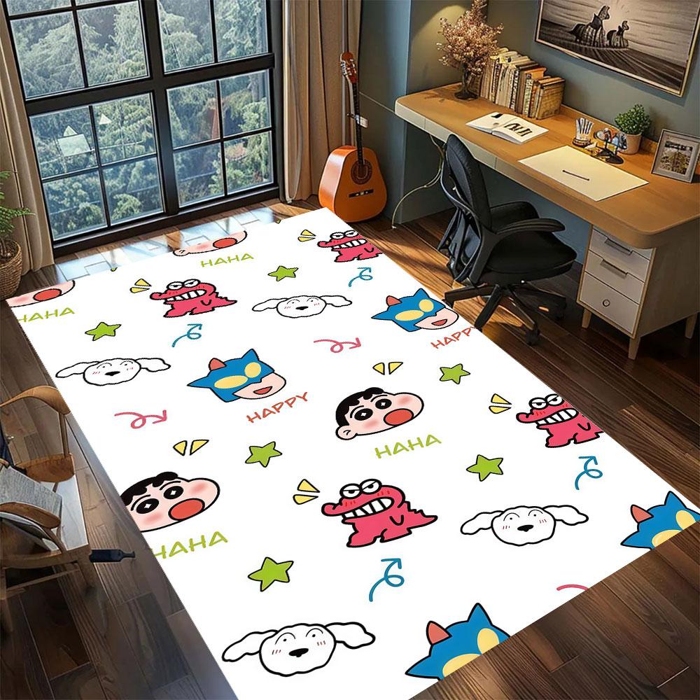 Shinchan anime character Carpet for Living Room Bedroom Home Decor Cool Movie Mat Play Floor Mat