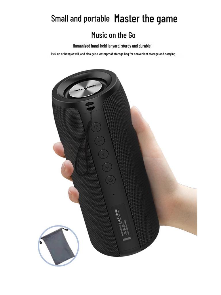 Zealot S51 Wireless TWS Dual Speaker with Heavy Bass - Outdoor Portable Bluetooth Speaker